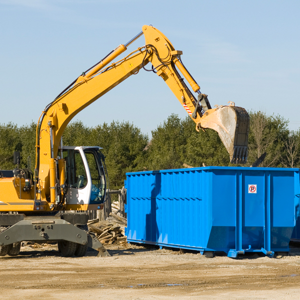 what size residential dumpster rentals are available in Waseca County Minnesota